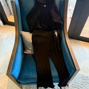 Halara Ribbed Black Women's Lounge Set